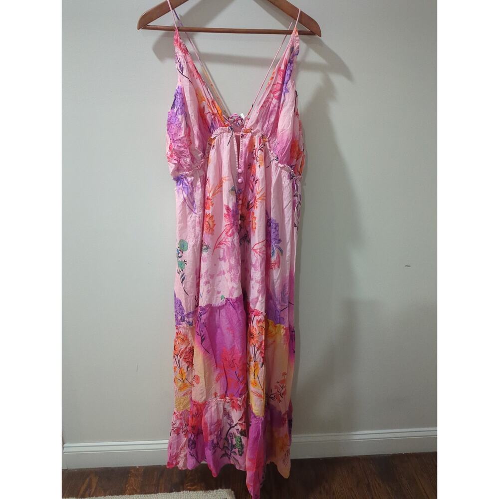 Anthropologie Alissa Pink Tiered Maxi Dress NWT - Picture 6 of 7